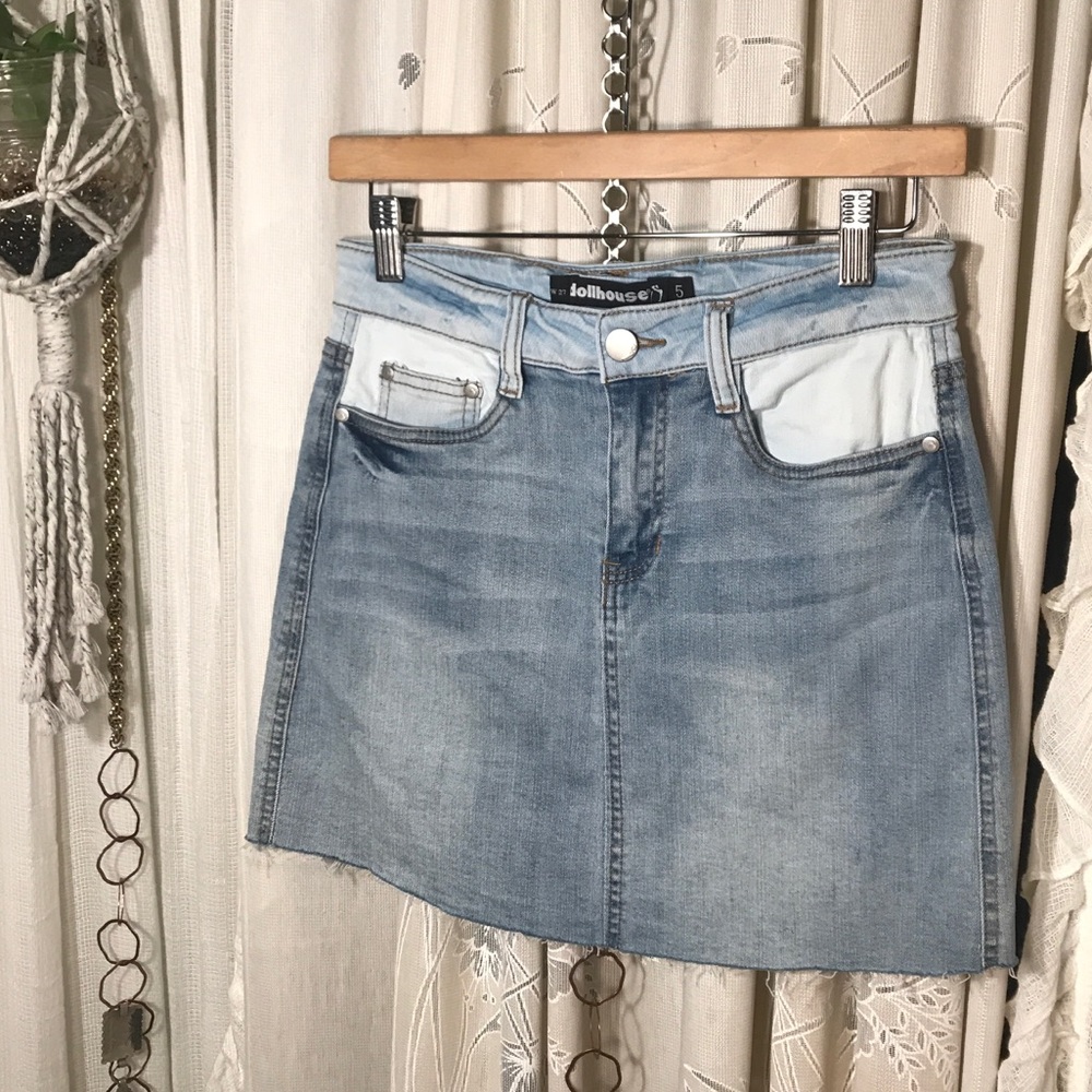 Dollhouse Mixed Light Denim Mini